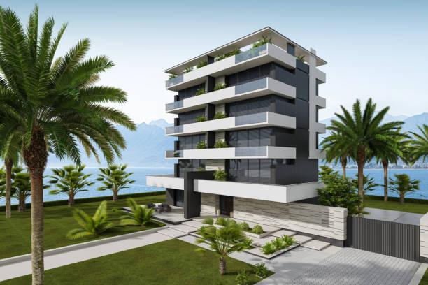 istock Modern Dwelling Condo Apartments Building 2185301637