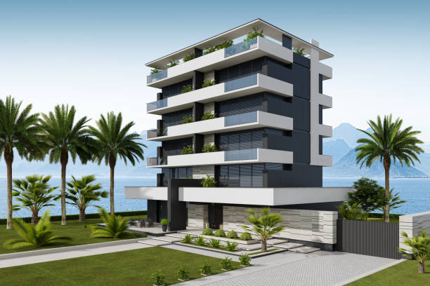 istock Modern Dwelling Condo Apartments Building 2185301652