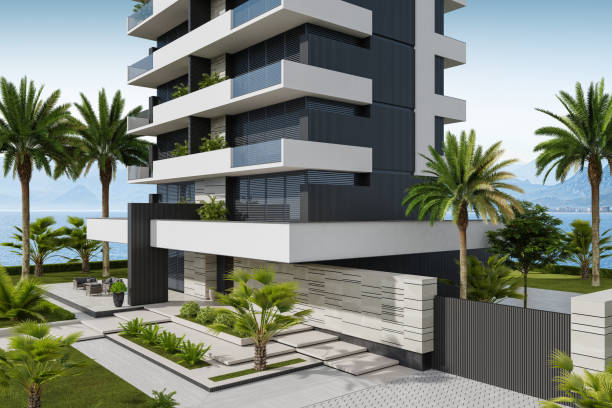 istock Modern Dwelling Condo Apartments Building 2185301744