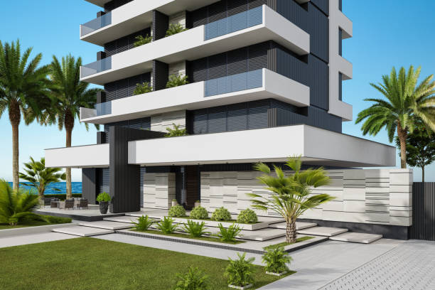 istock Modern Dwelling Condo Apartments Building 2185301751