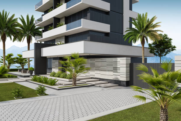 istock Modern Dwelling Condo Apartments Building 2185301752