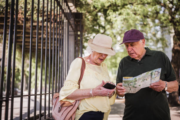 istock Senior Couple Navigating the City in Morning Light 2185302782