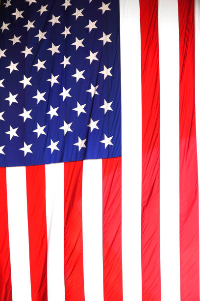 Close up on USA national flag