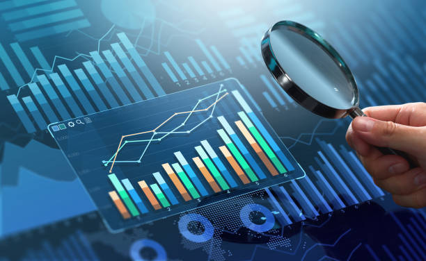 istock Market analysis and business strategy. Financial and statistical data dashboard. 2185337580