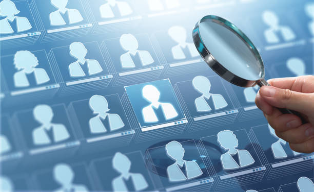 istock Recruitment or HR, human resource management analysis technology. Database of personnel. 2185337583