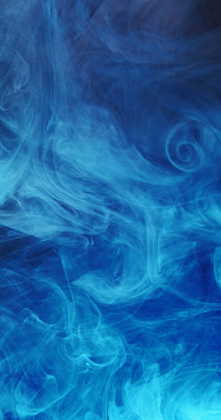 istock Mist swirl texture paint water flow blue vapor 2185337840