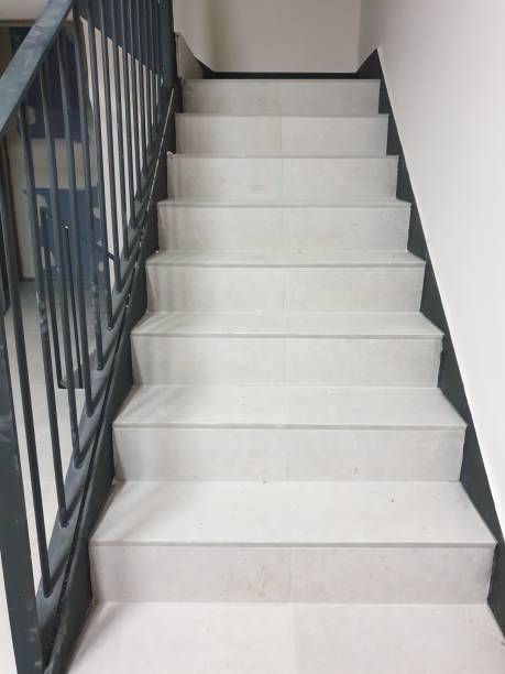 istock Stairs inside a residential building 2185345642