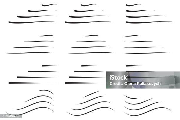 Wavy Line Function Decorative Line Elements Abstract Wavy Shapes Curved Stroke Details ...