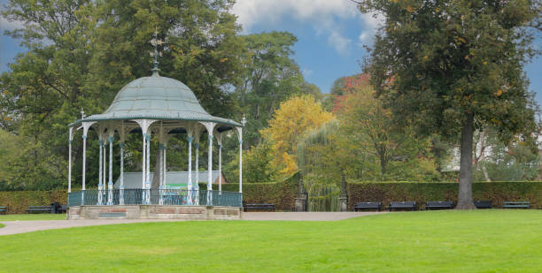istock Bandstand and garden view from The Quarry 2185358022
