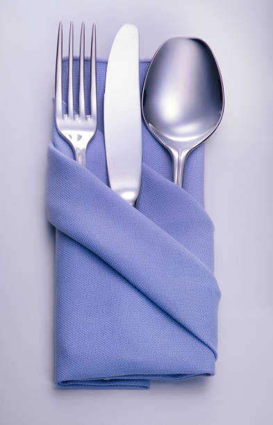 istock table service, table set for one person on white background 2185365278