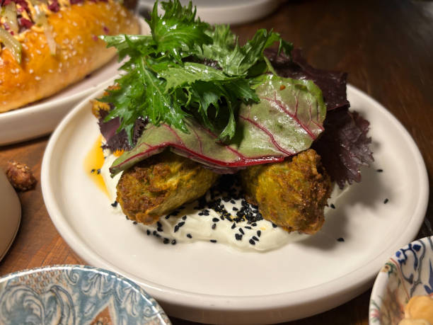 istock Pea Mucver Turkish traditional food served at restaurant. 2185365676