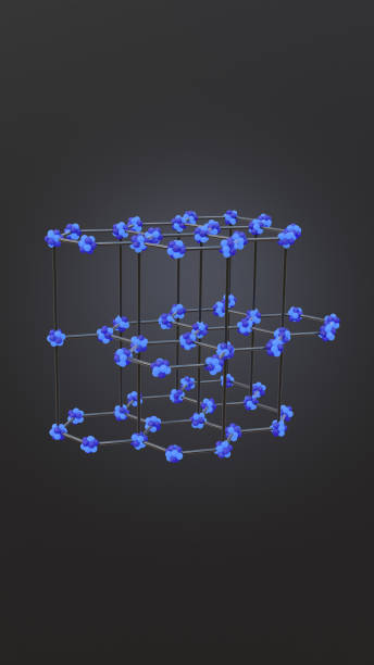 istock Model of graphite crystal lattice 3d illustration 2185367691