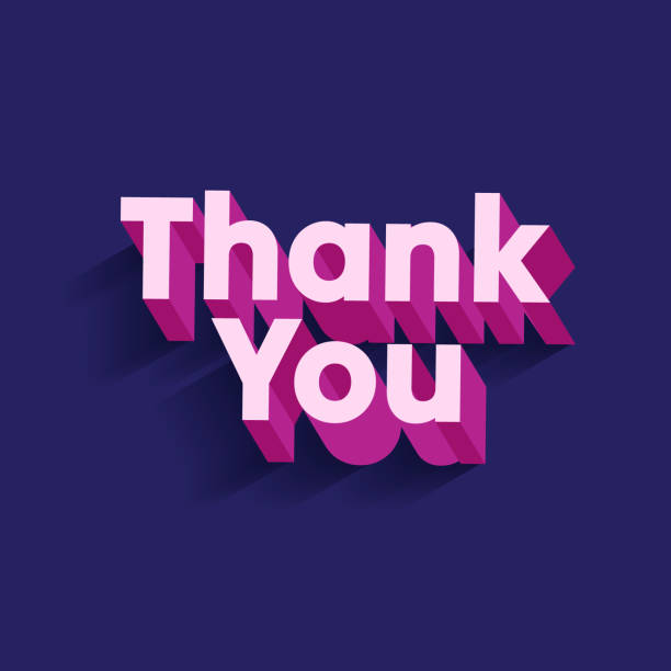 istock Thank You 3d text effect symbol. Modern Thank You greeting card, banner, poster, template. Thanksgiving symbol, sticker, label, tag for gratitude and appreciation. Vector illustration. 2185372536