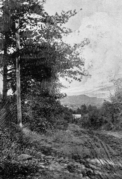 istock Antique image of Worcester and surroundings, Massachusetts: High Knob 2185373829
