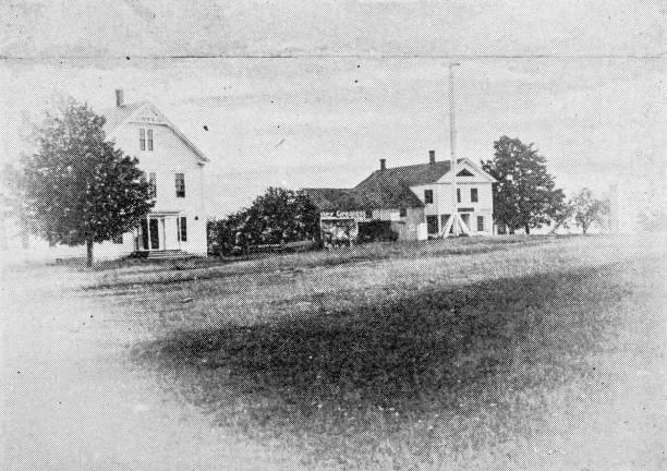 istock Antique image of Worcester and surroundings, Massachusetts: Store and Post Office, Phillipston 2185374041