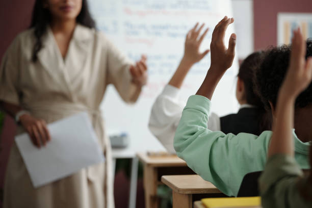 istock Clever schoolboy working at lesson 2185374141
