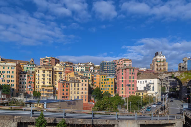 View of Gemoa near the port, Italy