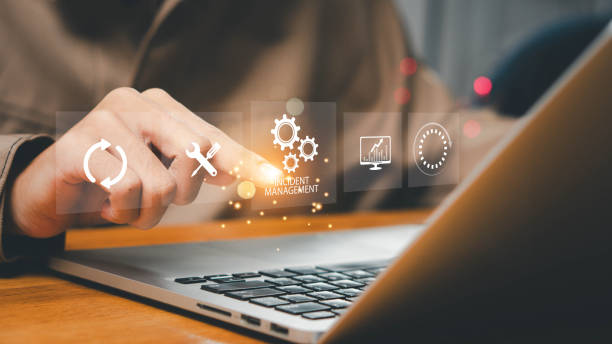 istock Incident management process business technology concept. processes of incident management, risk analysis, strategy planning, resolution tracking, effective business technology solutions 2185374896