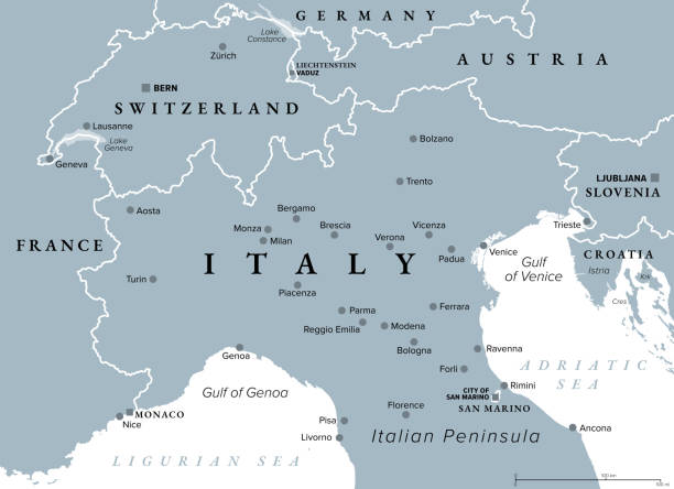 Pinpoint The 2026 Winter Olympics Event Locations Quiz By ElvishScout Northern Italy Gray Political Map Of The Northern Part Of Italy 