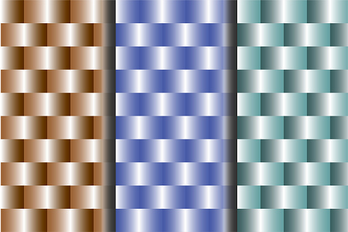 3d Cylindrical Figures In Regular Rows Stock Illustration - Download ...