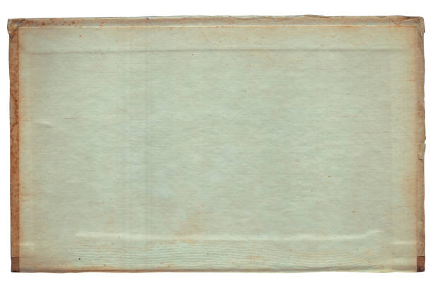 Antique paper with the effect of aging and stains, spread on two pages, copy space