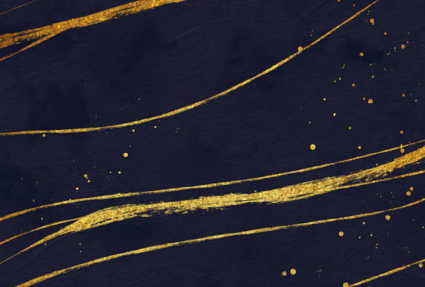 istock Japanese-style background illustration of sparkling glitter 2185395384