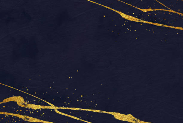 istock Japanese-style background illustration of sparkling glitter 2185395418