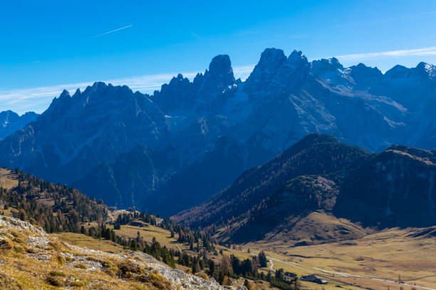 istock A misty sky with mountain silhouettes on the horizon 2185406046