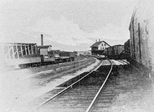 istock Antique image of Worcester and surroundings, Massachusetts: South Ashburnham Depot 2185425496