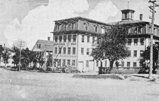 istock Antique image of Worcester and surroundings, Massachusetts: Factory, Gardner 2185425619