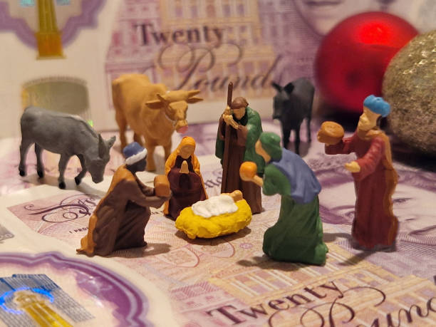 Nativity scene on banknote