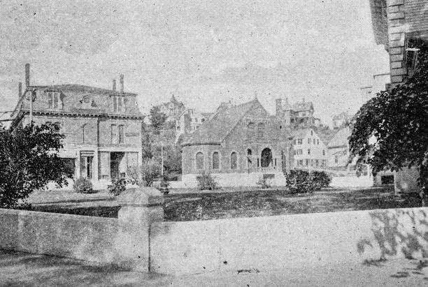 istock Antique image of Worcester and surroundings, Massachusetts: Heywood Library, Gardner 2185426309