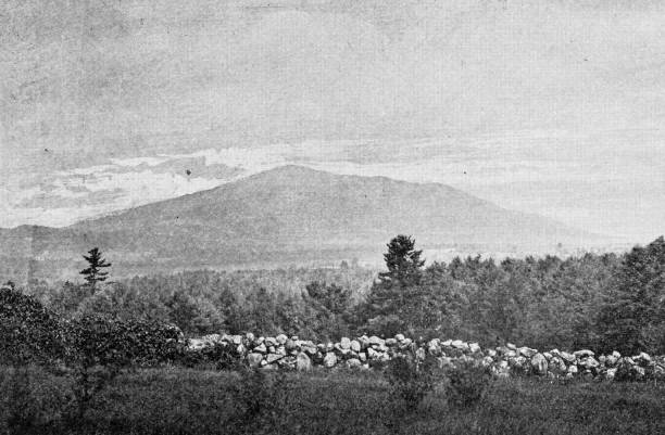istock Antique image of Worcester and surroundings, Massachusetts: Monadnock 2185426390