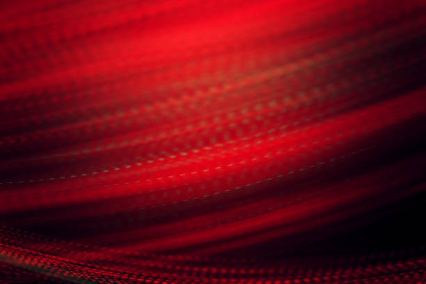 Dark red light strikes. Concept of movement, big data and technology