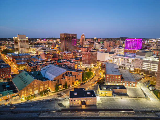 Syracuse, New York, USA Downtown Cityscape