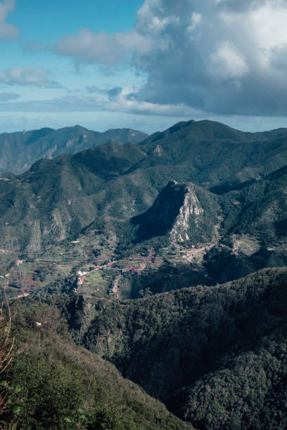 istock Scenic view of mountains, forest and villages 2185431729