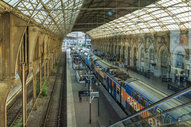 Paris,Prance-March 19,2024: Gare de Lyon railways station in Paris.