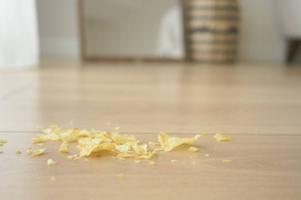 istock Dirt and dust on wooden floor 2185436073