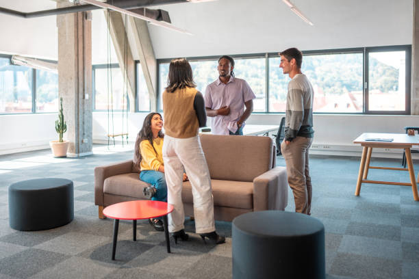 istock Diverse Entrepreneurs in Discussion at Coworking Space 2185449265