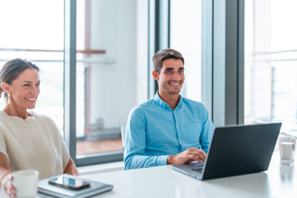 istock Professional Businessman Engaged in Modern Meeting 2185449510