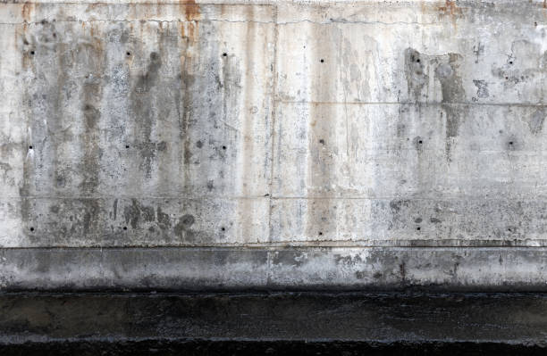 istock Grungy gray concrete wall, background photo texture 2185454291