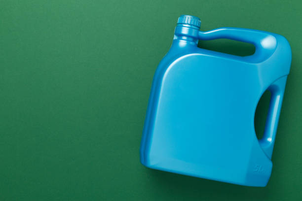istock Machine oil on color background, top view 2185458788