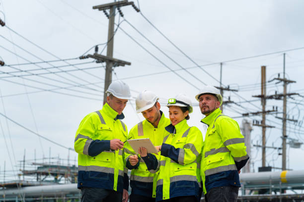 istock Group of Petrochemical engineer team working at construction site. 2185461693