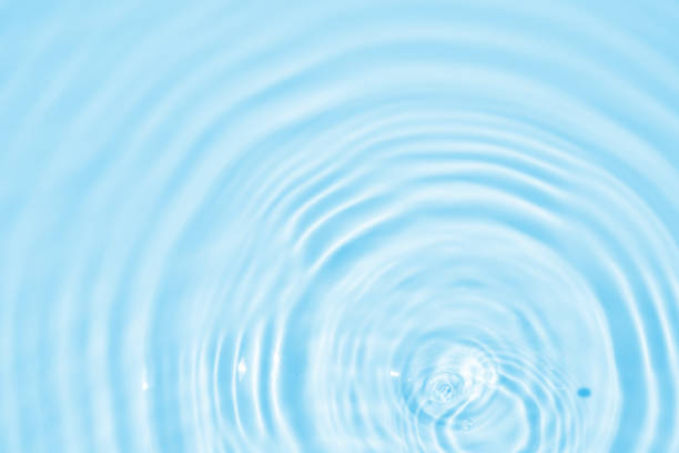 istock Abstract transparent water shadow surface texture natural ripple on blue background 2185471890
