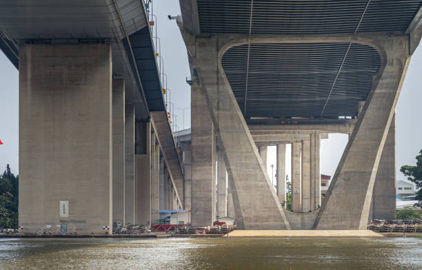 istock Saphan Phra Ram Kao (Rama IX Bridge) and Chalerm Maha Nakhon Expressway. 2185474891