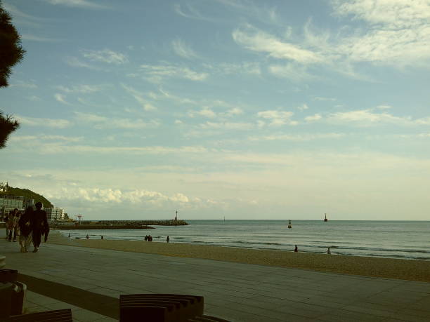 Haeundae Beach in Busan, South Korea