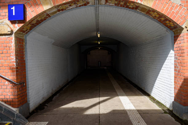 Tunnel in a brick wall in Germany