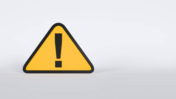 istock Standard yellow attention sign 2185480928