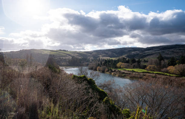 istock Gorgeous river landscape Roxburgh New Zealand Clutha river blue 2185488399