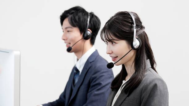 istock Customer center staff handling phone calls 2185488864